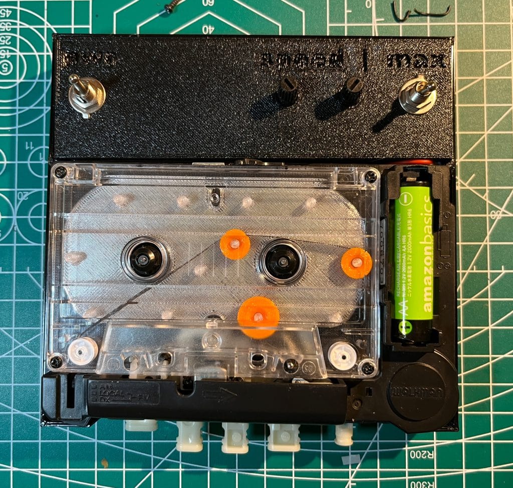 cassette player speed control mod - example finished device