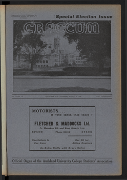 1938 Issue 10: Election