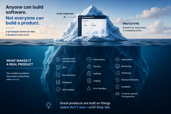 Everyone Can Build Software. Not Everyone Can Build a Product.