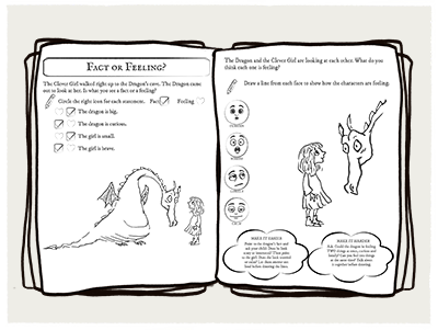 A sample activity page from the curriculum