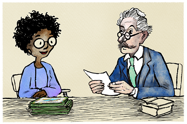 Librarian Meeting with Library Director