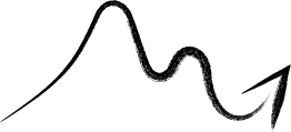 The Predicting learning action icon, a hand-drawn line rising and curving into an arrow