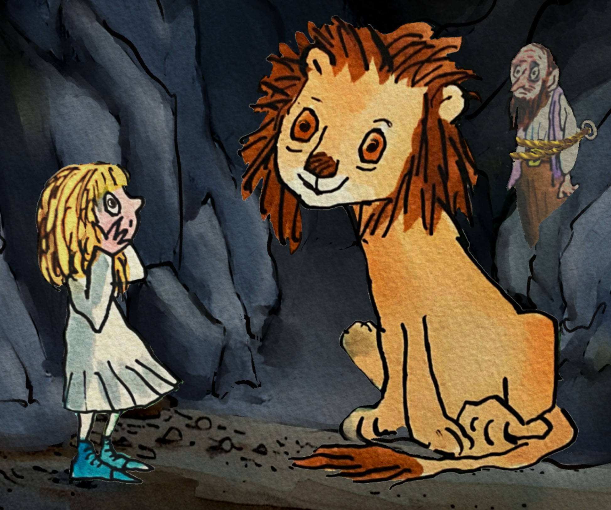 A dragon transforming into a lion, from the Clever Girl storybooks.