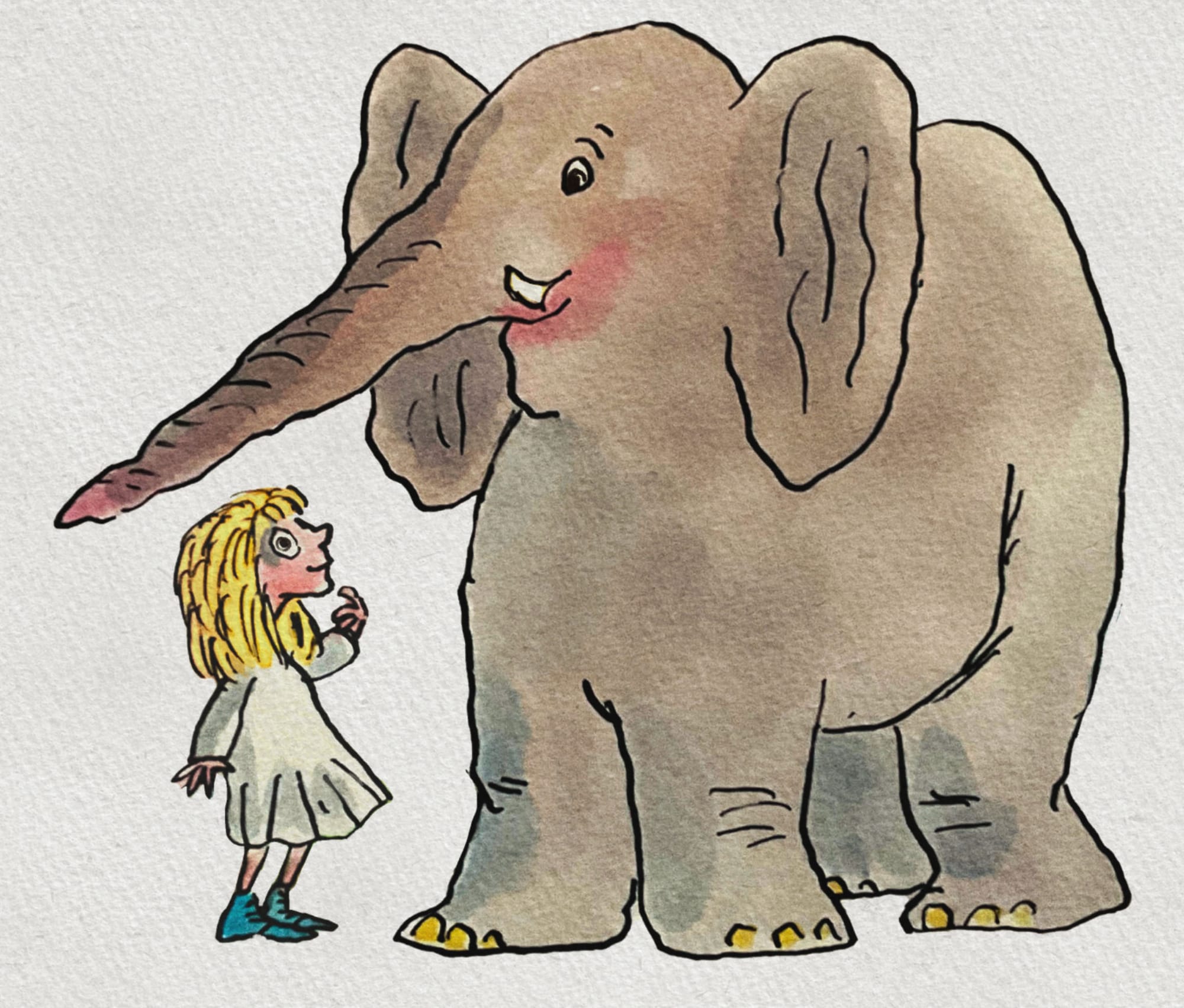 An elephant from the Clever Girl storybooks.