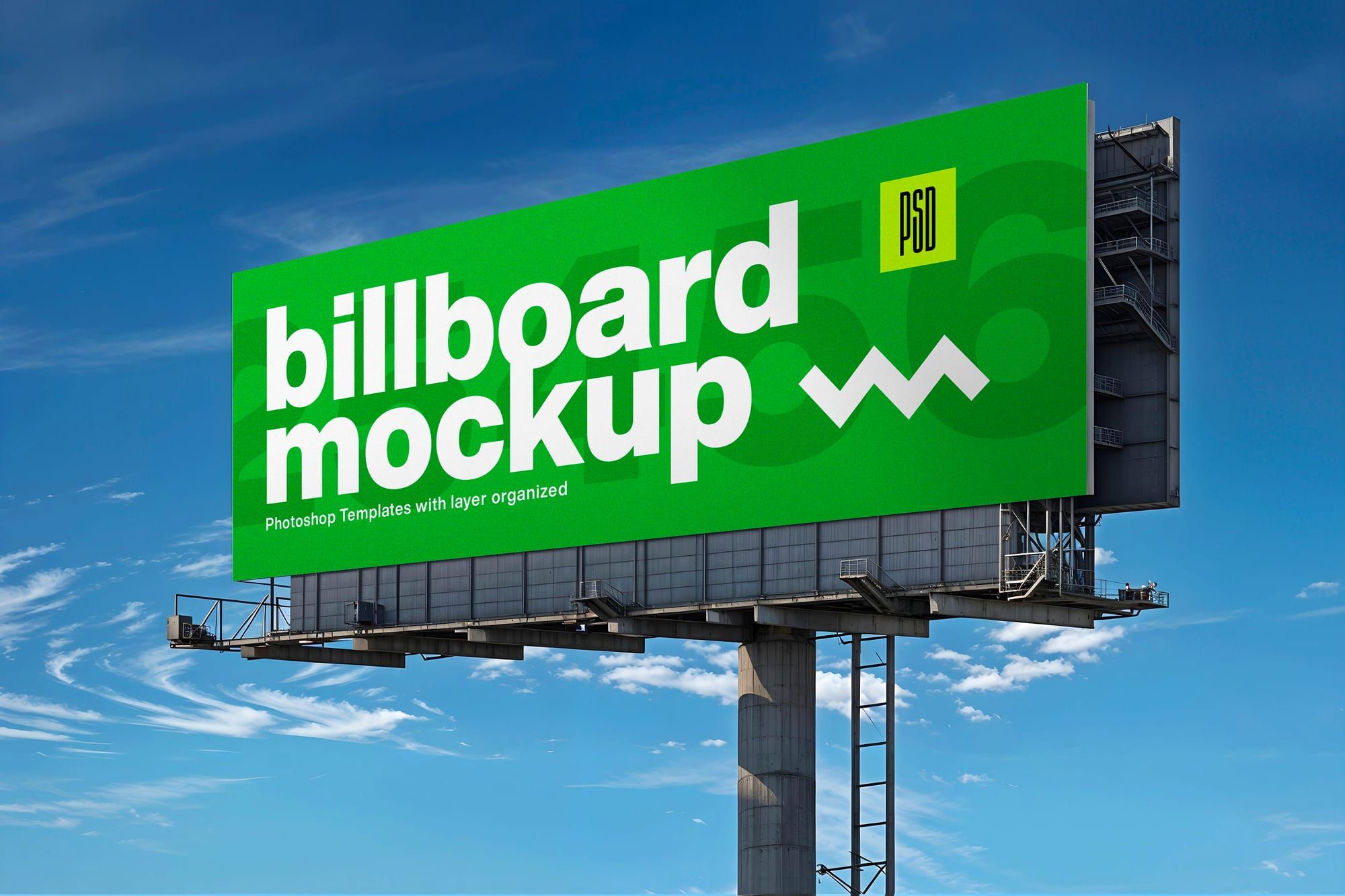 Billboard Mockup – Outdoor Advertising Billboard PSD Template