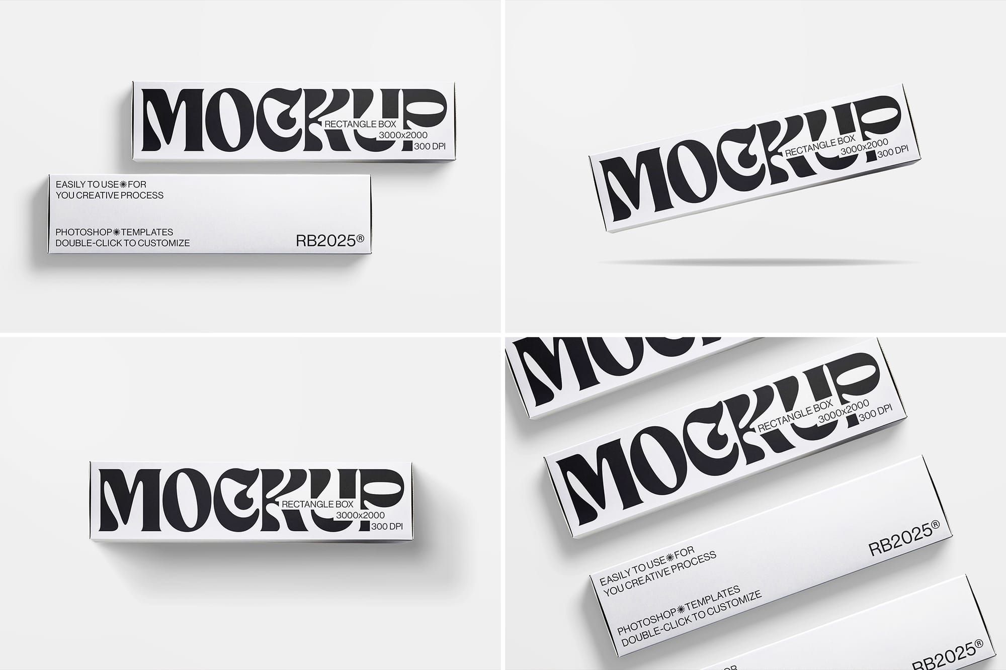 Rectangle Box Mockup