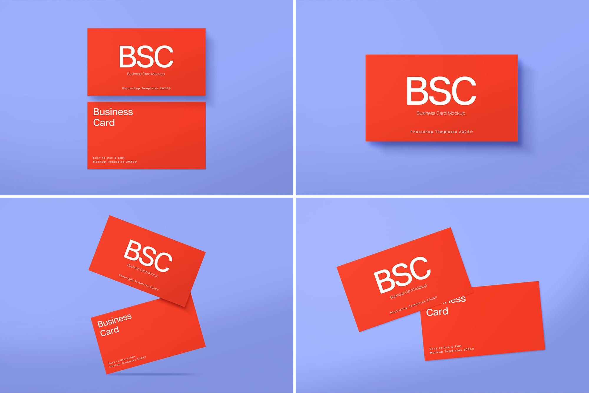 Bold Brand Business Card Mockup