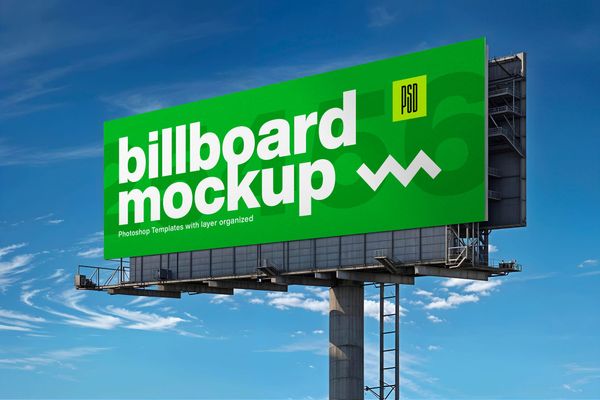 Billboard Mockup – Outdoor Advertising Billboard PSD Template
