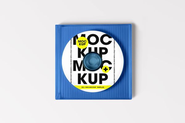 CD DVD Disk Mockup