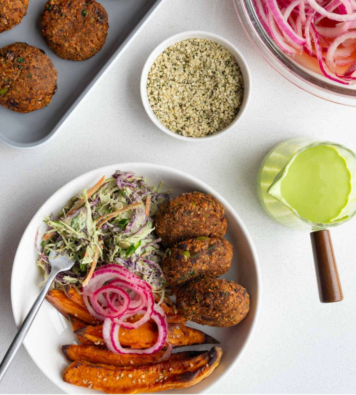 Meatless but packed w Protein