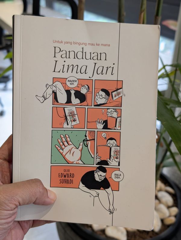 Review Buku: Panduan Lima Jari – Ngobrol Bareng Teman yang Lagi Merenung