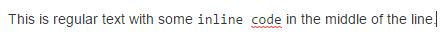 inline code