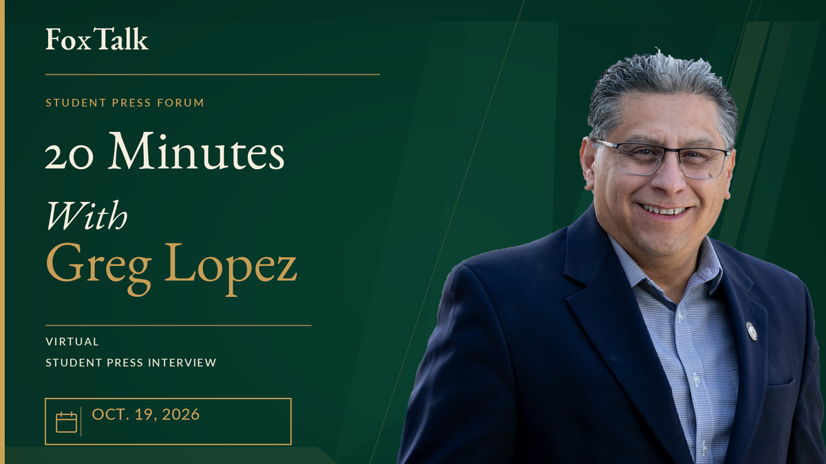 FoxTalk to hold student press conference with Greg Lopez on Oct. 19