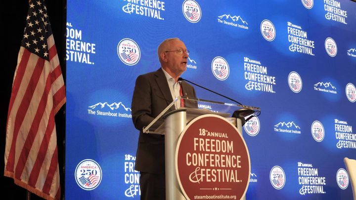 Cornell president Michael I. Kotlikoff warns of ‘dual threats’ to universities in Colorado speech