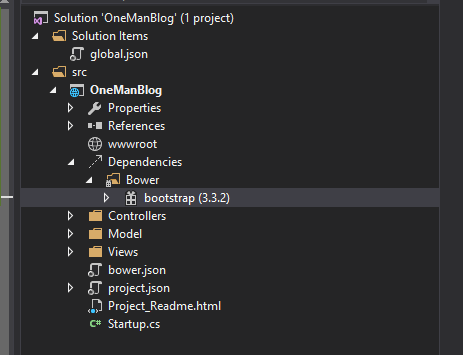 Bower in Visual Studio