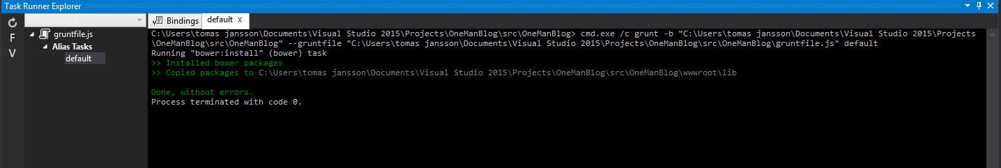Task Runner Explorer