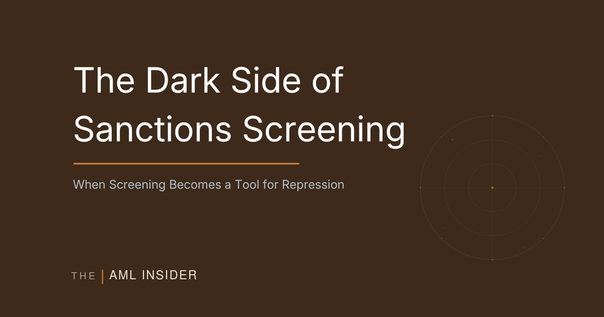The Dark Side of Sanctions Screening
