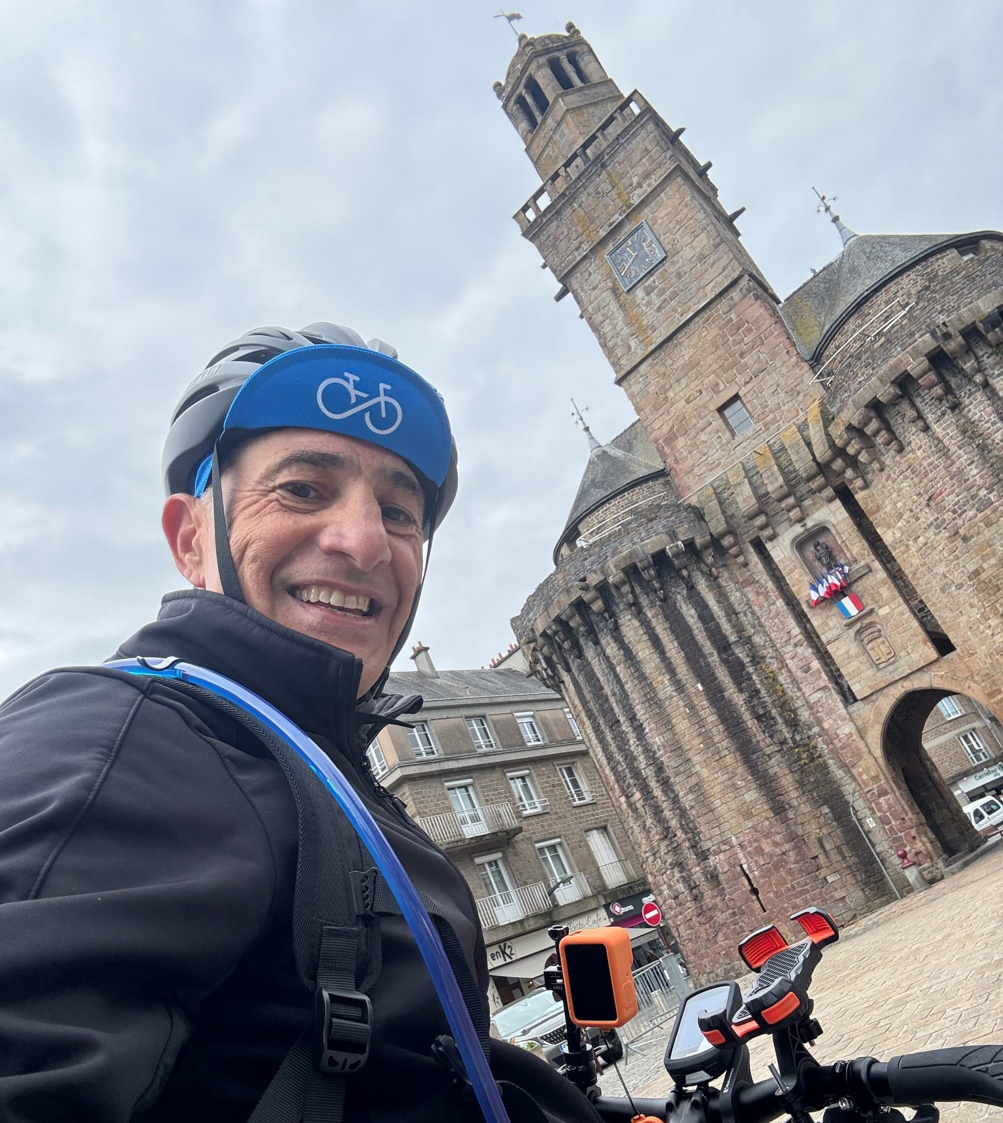 Franck reaching Vire during the 3,200-kilometre Tour de Gaule, an investment in his future capability.