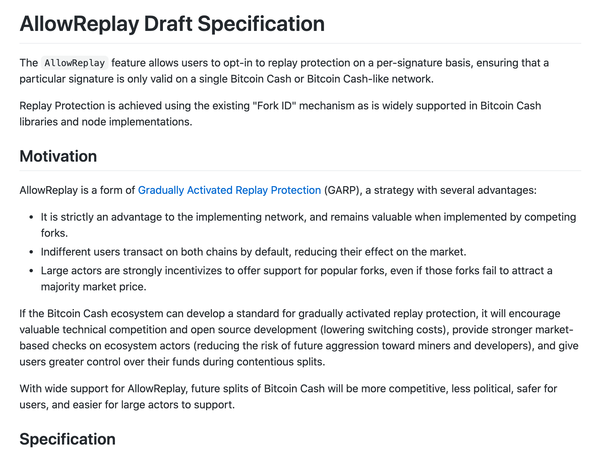 RFC: AllowReplay–Safer Splits for Bitcoin Cash