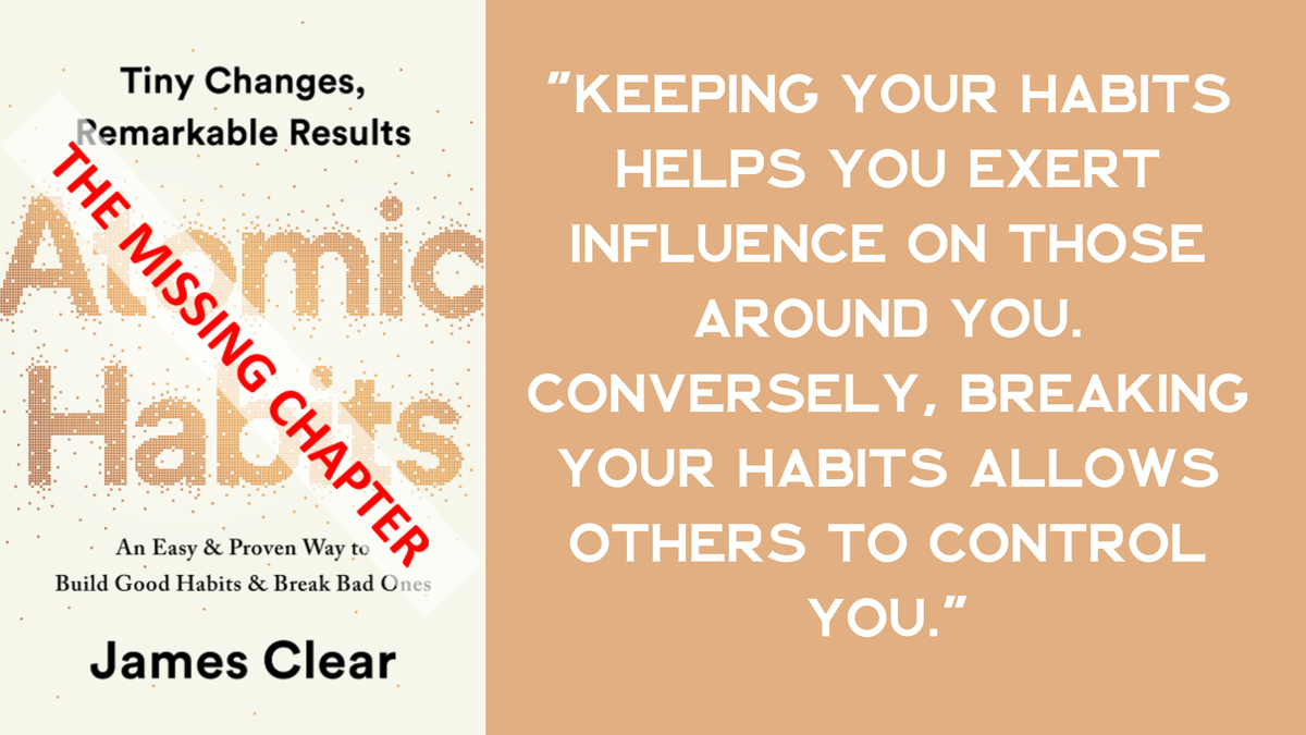 Atomic Habits: The Missing Chapter