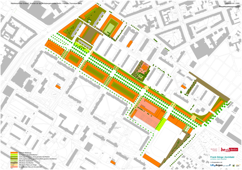 Michelangelostraße Lageplan