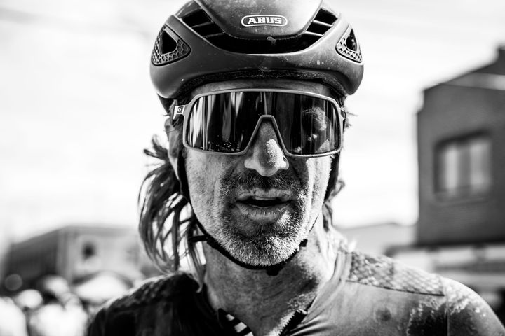 the cyclist with Andy Chasteen.