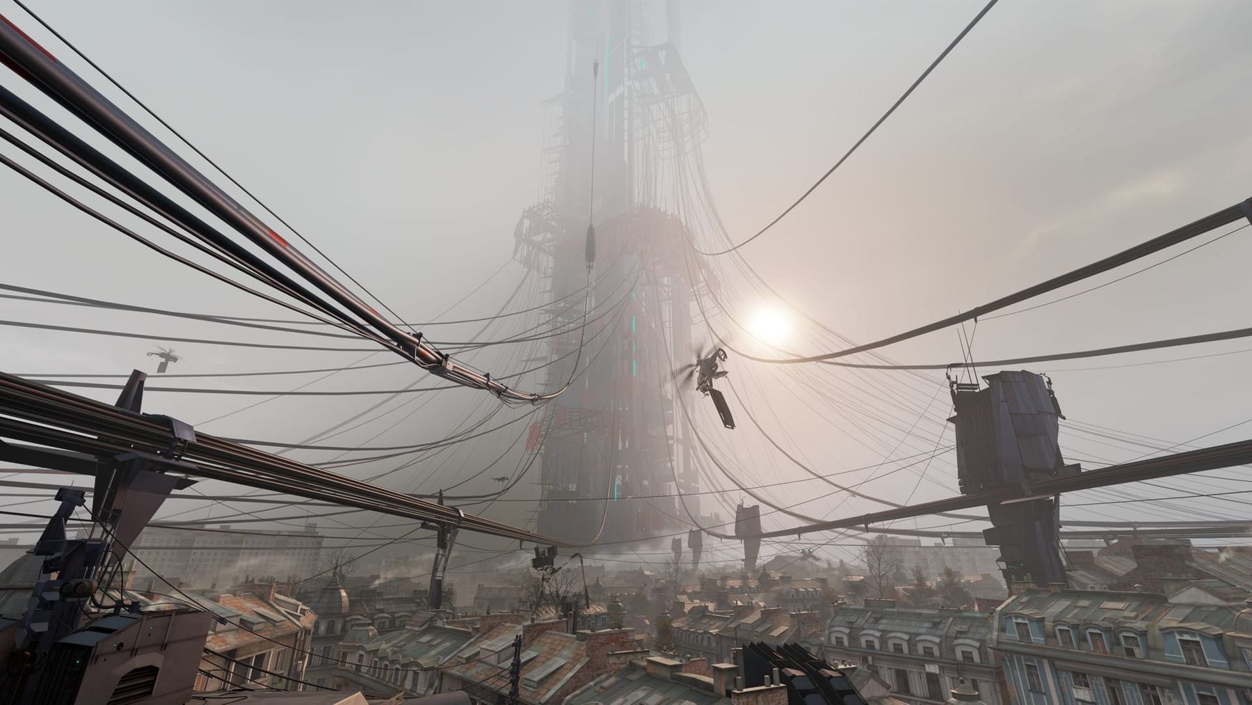City 17 skyline and the Combine Citadel from Half-Life: Alyx