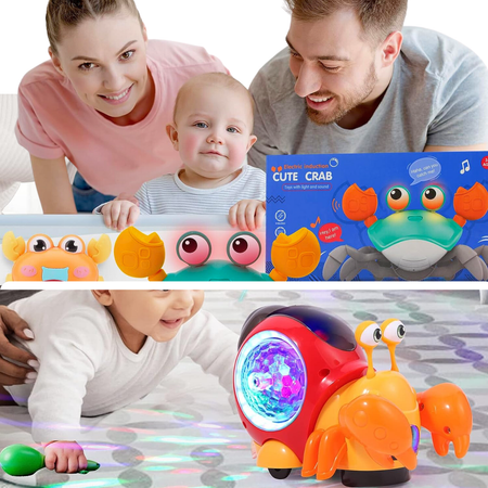 Keep your baby entertained with the perfect Crawling Crab Toy