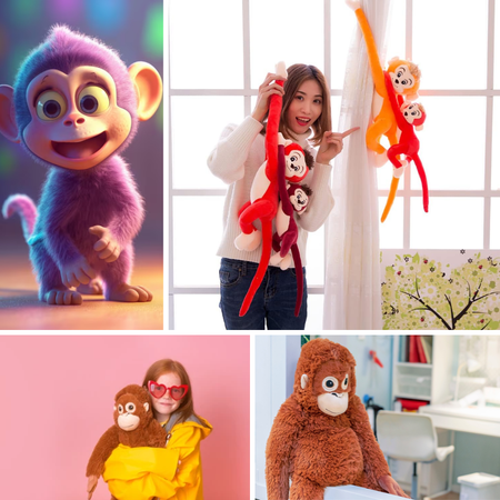 Unleash Your Inner Child with the Adorable Plush Monkey