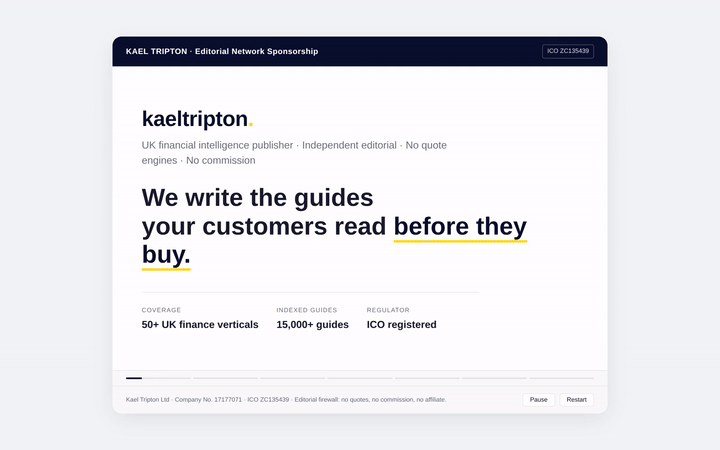 Kaeltripton editorial network sponsorship — 60-second walkthrough
