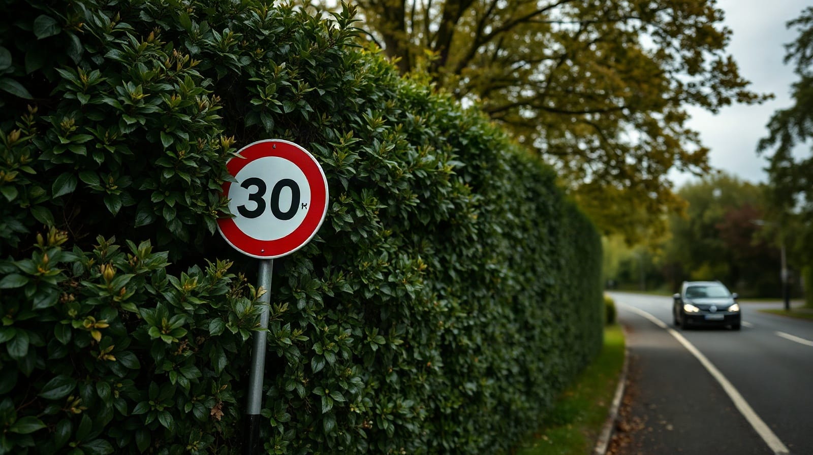 Hidden road signs: 19% of drivers sped, hedges can cost you