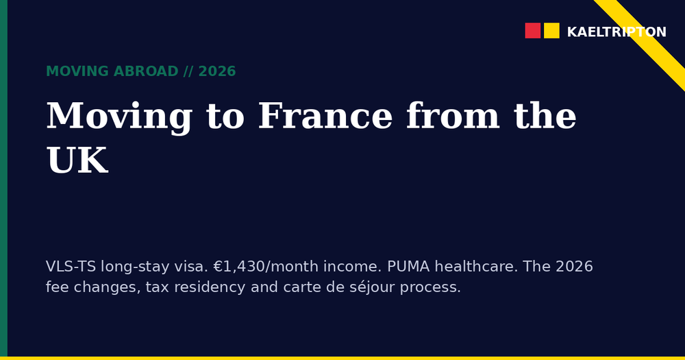 Moving to France from the UK 2026: Full Relocation Guide