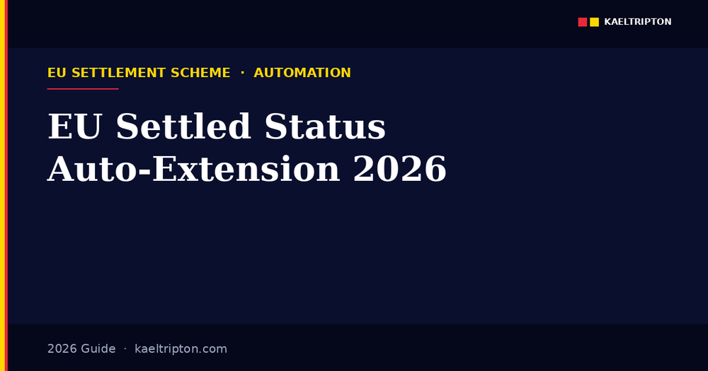EU Settled Status Auto-Extension 2026: The 5-Year Change Explained