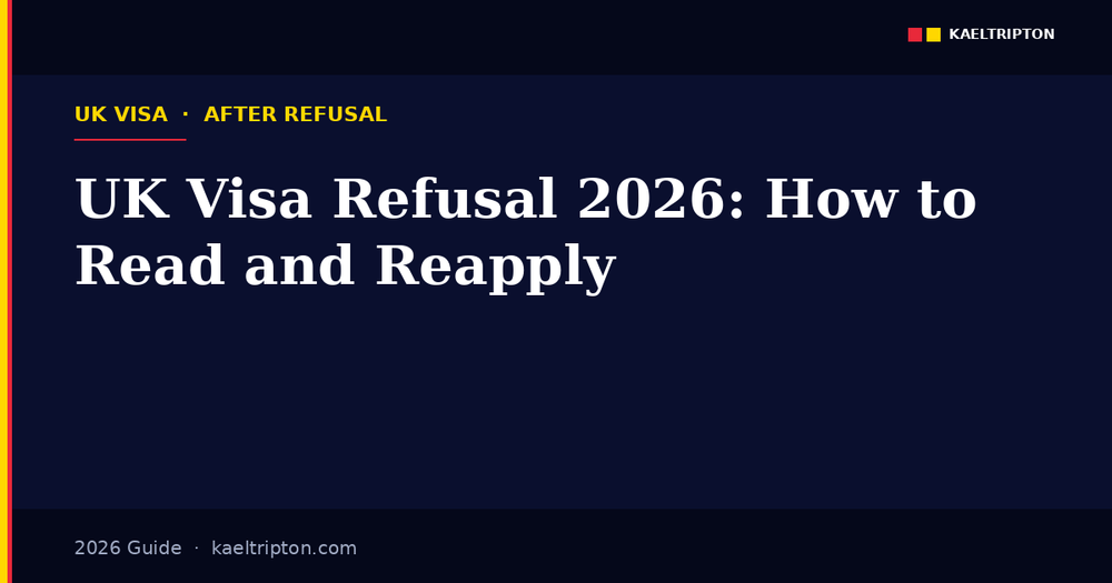 UK Visa Refusal Reasons 2026: How to Read the Letter and Reapply