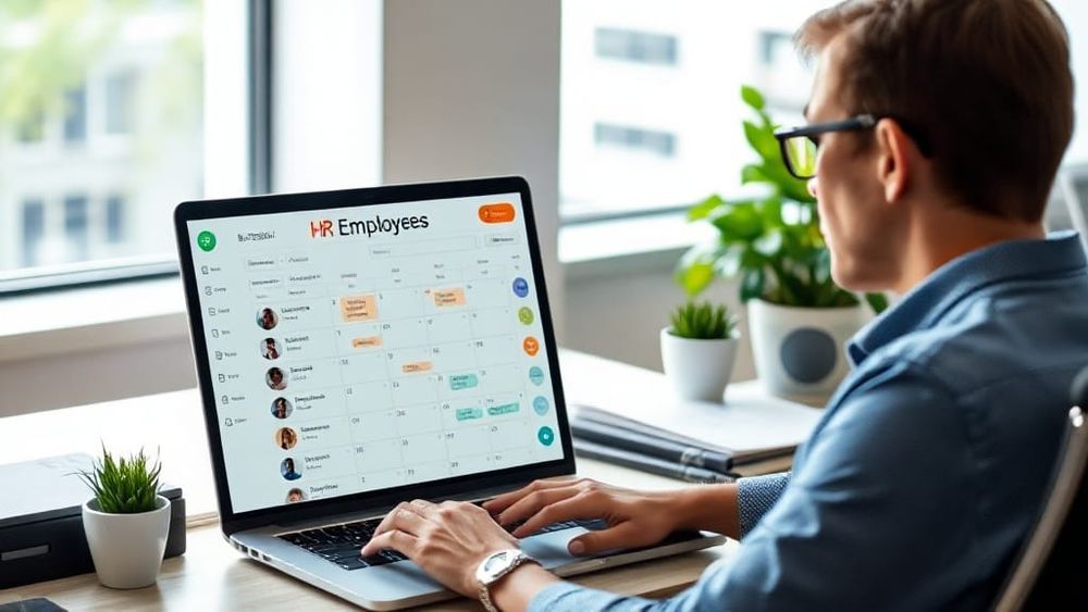 Best HR software for SMEs UK 2026: HR manager using an HR platform