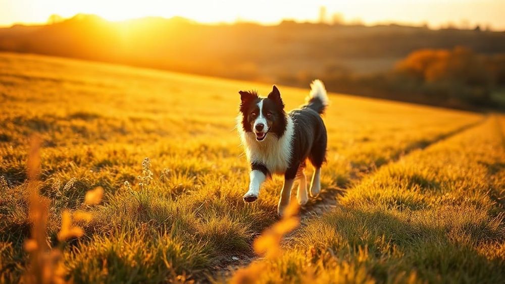 Dog running outdoors - accident only pet insurance UK
