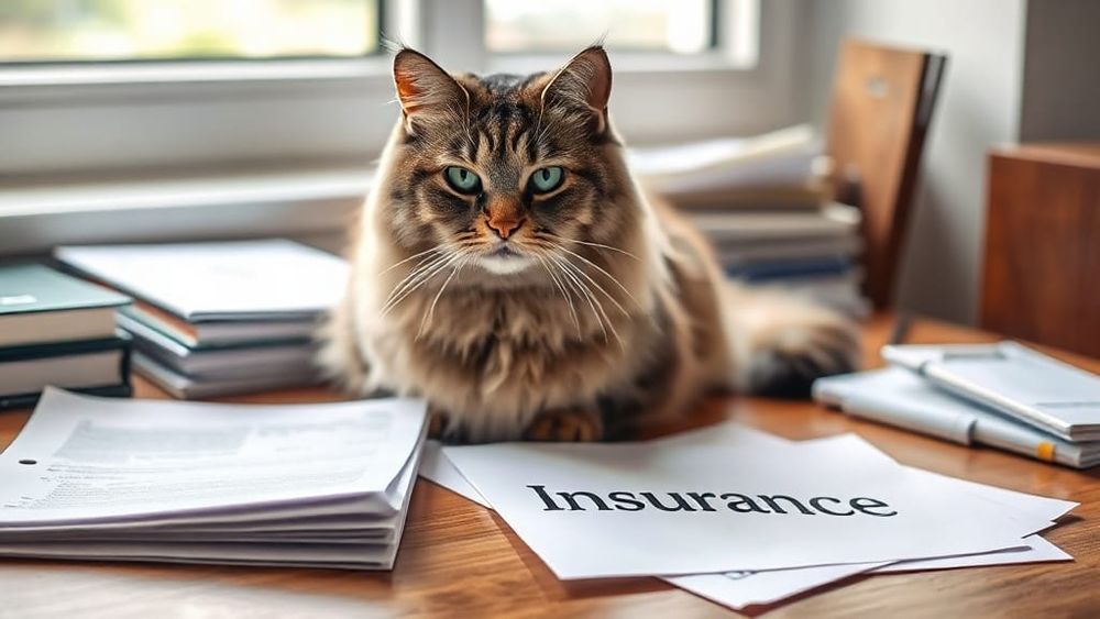 Cat with documents - switching pet insurance UK guide
