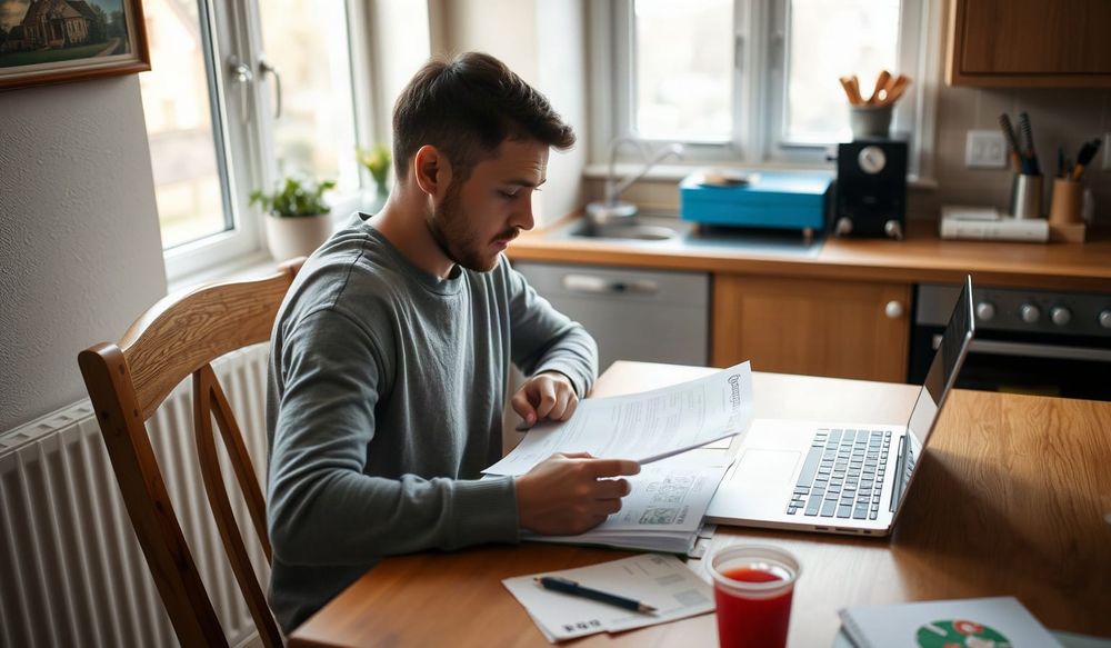 Person reviewing UK savings paperwork at a kitchen table after Nationwide raised fixed rate savings rates