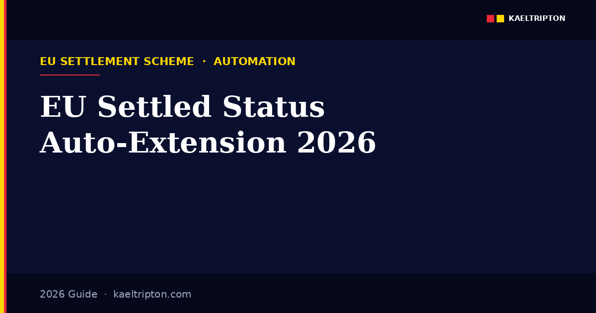 EU settled status auto-extension 2026 — 5-year extensions, auto-conversion to settled
