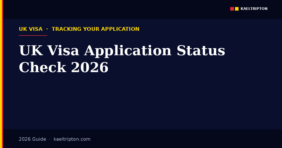 UK visa application status check 2026 — UKVI account, GWF reference, partner portals