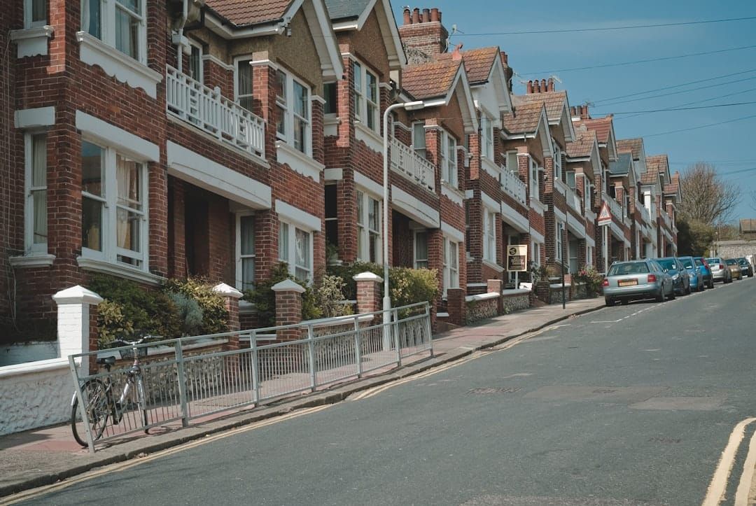 Row of UK rental houses