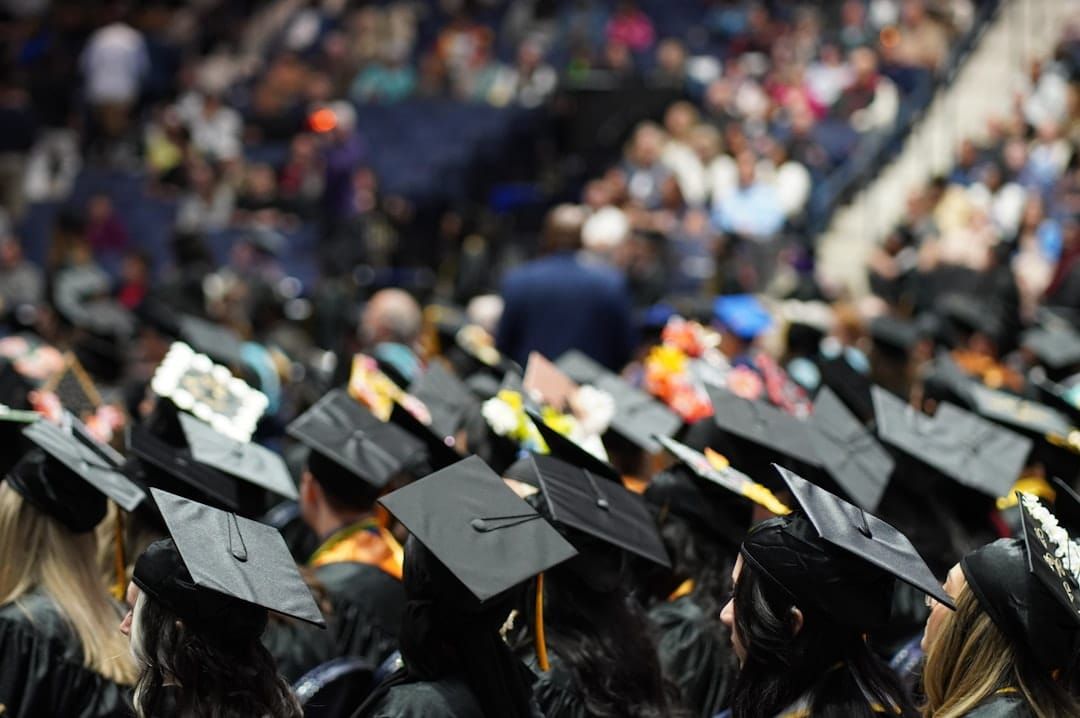 University graduation cap and diploma