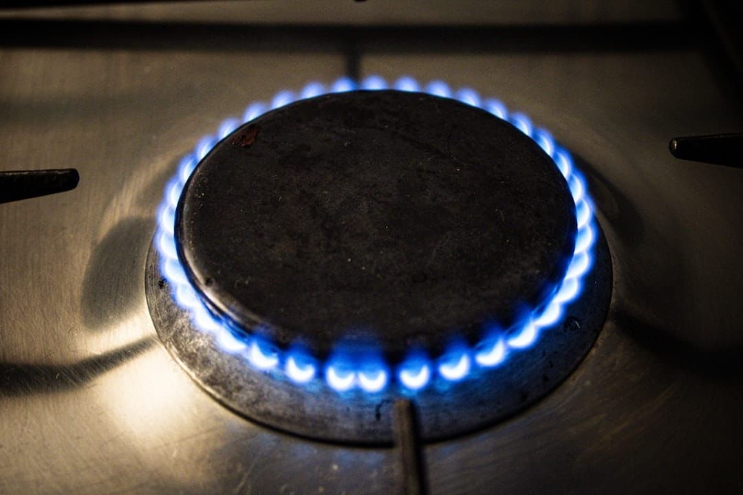 Gas hob and energy bill paperwork