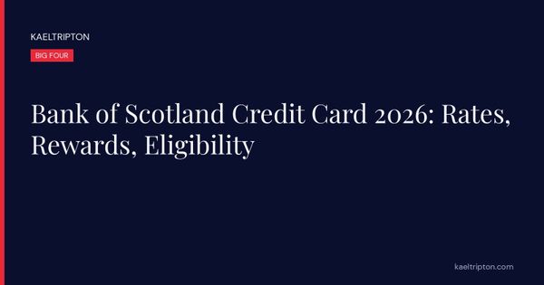 Bank of Scotland Credit Card 2026: Rates, Rewards, Eligibility