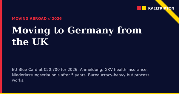 Moving to Germany from the UK 2026: Full Relocation Guide