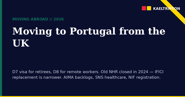 Moving to Portugal from the UK 2026: Complete Relocation Guide