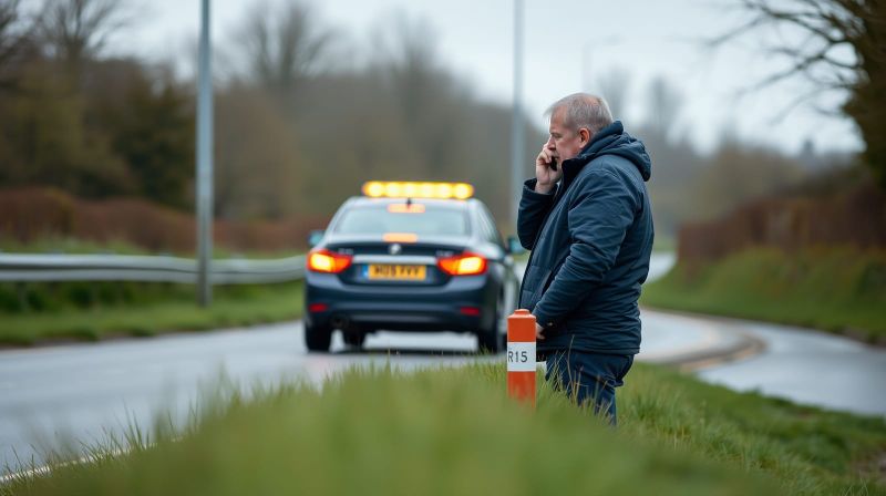 Driver arranging recovery from a safe position