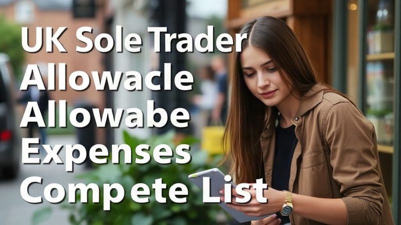 UK Sole Trader Allowable Expenses: Complete List