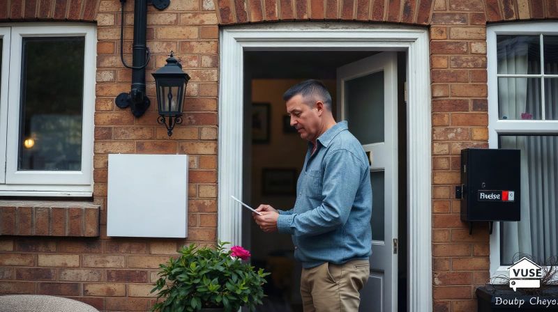 Man opening a debt collection letter at home