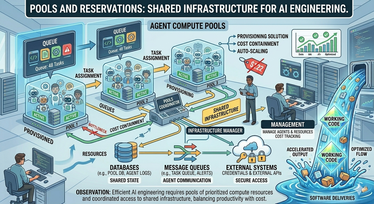 Pools and Reservations: Shared Infrastructure for AI Engineering